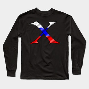 Russia flag X Long Sleeve T-Shirt